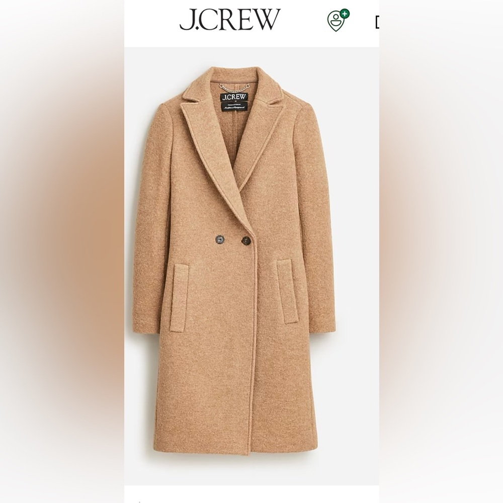 NEW JCrew Daphene TopCoat Italian Wool, Brand New w/Tags